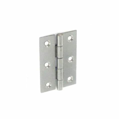 Steel Butt Hinges, Self-Colour 75mm