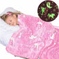 Glow in the Dark Unicorn Throw - Magical Bedding for Kids