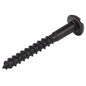 Woodscrews, Round Head, Black Japanned 8 X 1.1/2 10pk