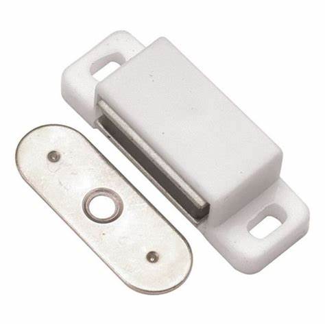 Magnetic Catches, Small, White