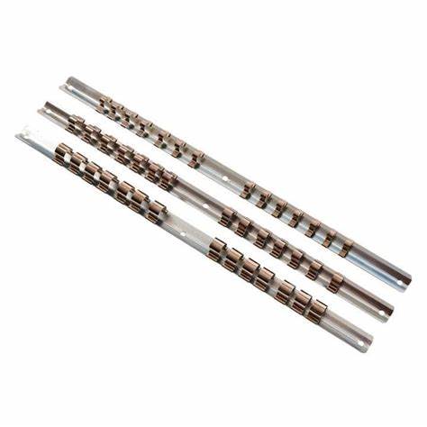 Amtech 3 Piece Socket Rail Set