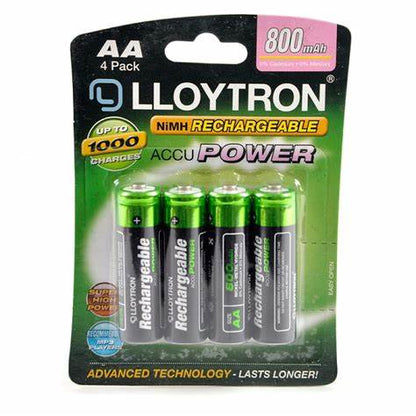 Lloytron 4pk NIMH AccuPower Battery - AAA