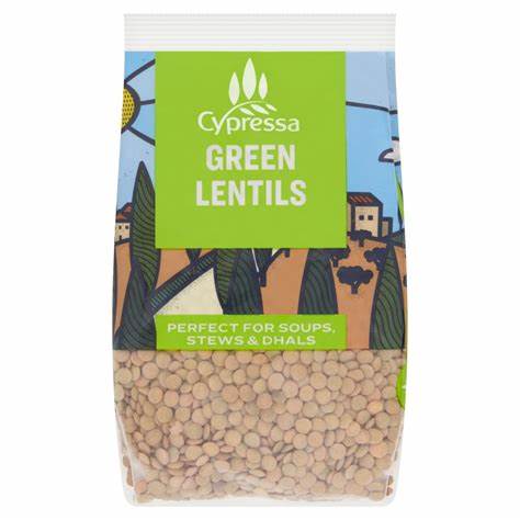 Cypressa - Green Lentils - Suitable for Vegans - 500g