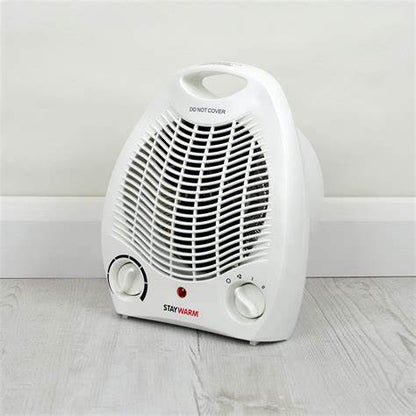 StayWarm 2000w Upright Fan Heater - White