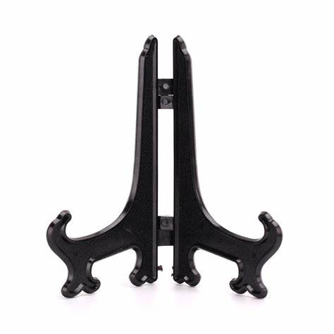 Plate Stands, Black Plastic, To Fit Plates 150mm-250mm (6"-10")