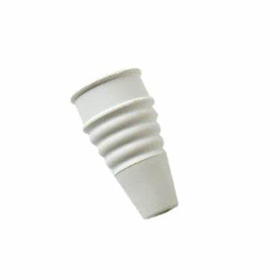 Rubber Tap Swirls, Small White 1/2" Tap 1pk