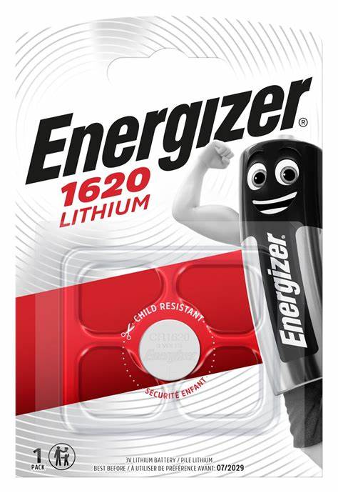 Energizer S341 CR1620 Coin Lithium Battery (Single) ENGCR1620