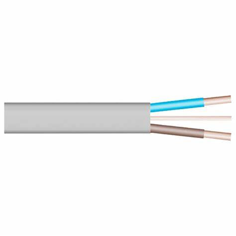 Twin & Earth Cables, Grey 1.0mm X 10 Metres