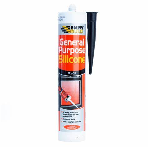 GENERAL PURPOSE SIL BLACK 280ML