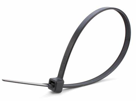 Cable Ties, Black 200mm X 2.5mm (8")