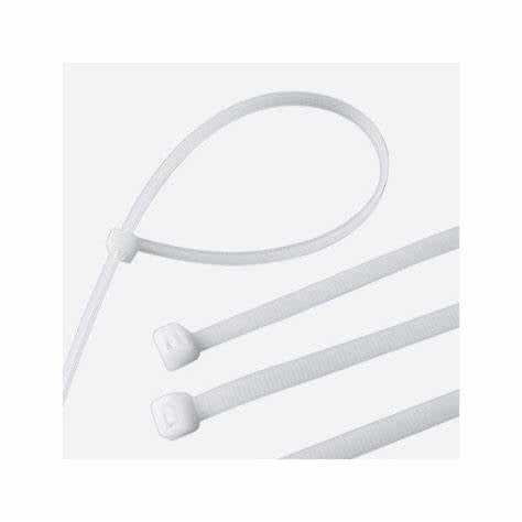 Cable Ties, White 200mm X 4.8mm (8")