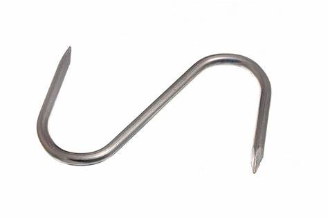 Kitchen 'S' Hook (Pointed), BZP Steel 100mm (4")