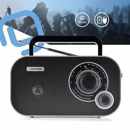 Lloytron 2 Band 'Calypso' AC/DC Portable Radio - Black