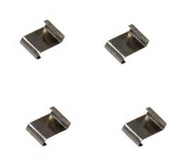 Greenhouse Glazing Clips, 'Z' Lap Type, Stainless Steel