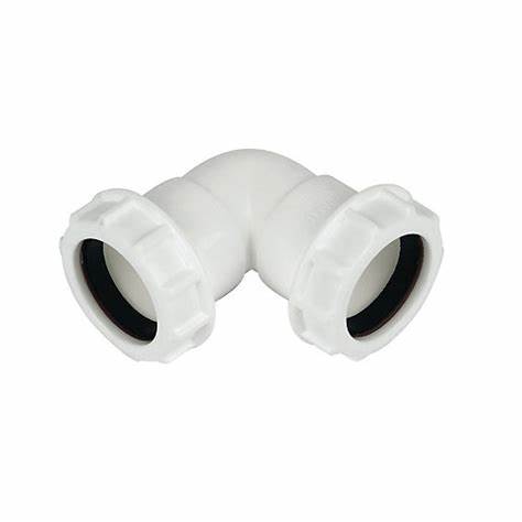 Waste Compression Fittings - 90° Bend, 32mm (1.1/4")