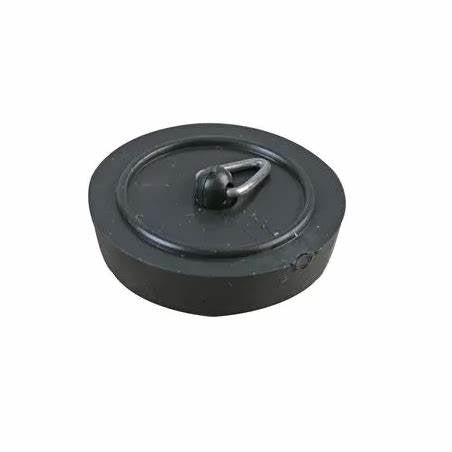 Basin Plugs, Black 38mm (1.1/2") 2pk