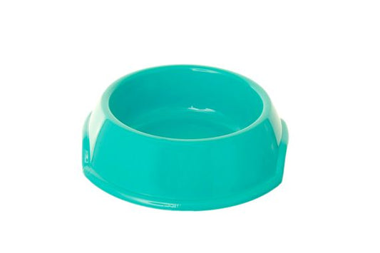 PET BOWL 22CM ROUND ASSORTED COLORS