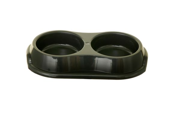 32CM DOUBLE PET BOWL - ASSORTED