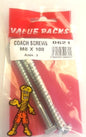 0621 - CSM8X100: M8 x 100 Hex Head Coach Screws Zinc - Pack of 3