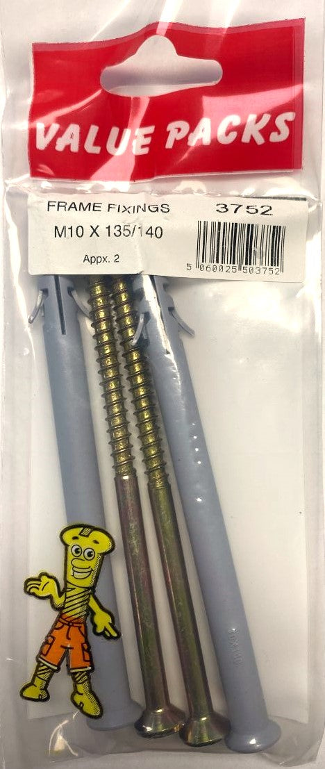3752 Fixations pour cadre M10 x 135- 2/Paq