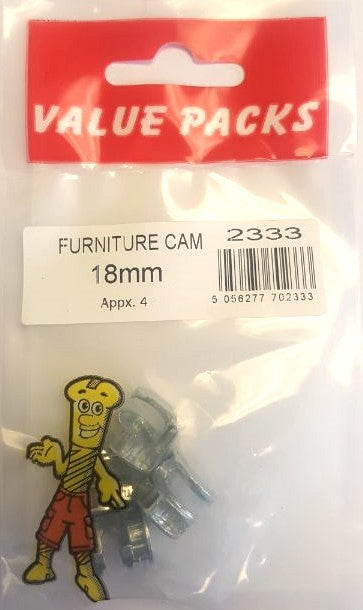 Renforcez la sécurité de vos meubles avec les serrures à came CAM18 de 18mm - Paquet de 4