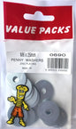 0690 PWM6 - M6 x 25mm Penny Washers Zinc - Pack of 16