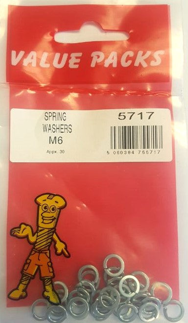 5717: SWM6 M6 Rondelles Grower Zinguées - 30/BL | Fixations de Qualité