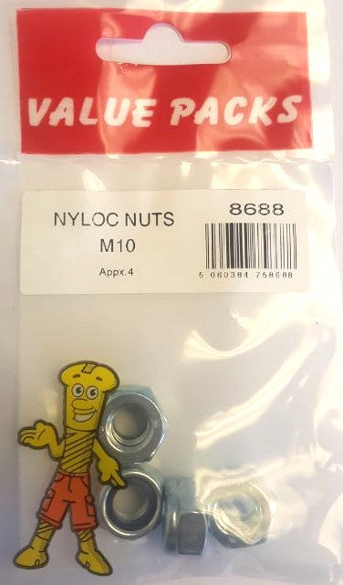 Obtenez des fixations sécurisées avec les écrous Nyloc 8688 NNM10 M10 zingués