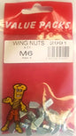 2991: Get Quality WNM6 M6 Winged Zinc Nuts - 8/PK (Approx)