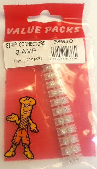 BARRETTES DE CONNEXION 3 AMP 12pcs/3660
