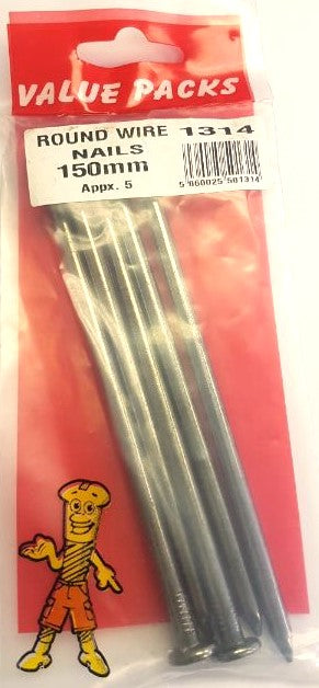 Get Precision with 1314 - NR150 150mm Round Wire Nails Bright