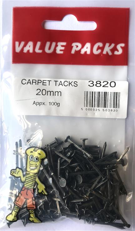 Buy 3820 CT20 20mm Carpet Tacks - 100g/PK (Approx) Online