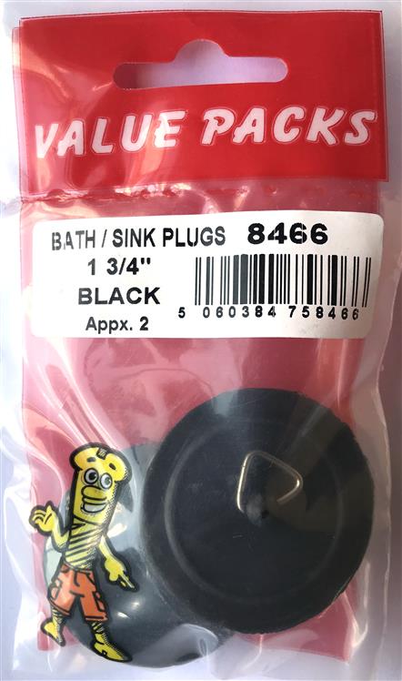 8466 BSP134B Bouchons noirs 1 3/4" - 2/paquet : Accessoires de haute qualité