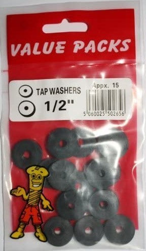 2656: TW12 1/2'' Tap Washers - 10/PK | Quality Plumbing Supplies