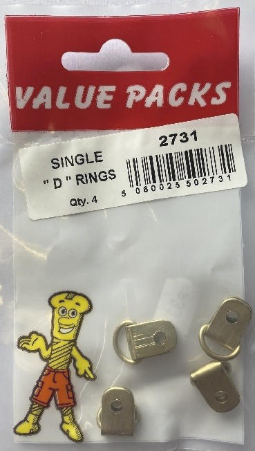 2731 - DS - D Rings Singles: Shop the 4-Pack (Approx)