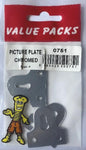 0751 PPC Picture Plates Chrome - Set of 4/PK