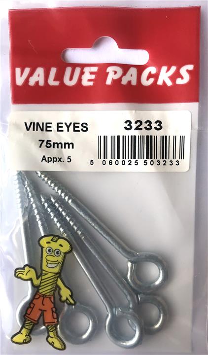 3233: VE75 - Tirefonds de palissage 75 mm - Lot de 5 | Fournitures de jardinage