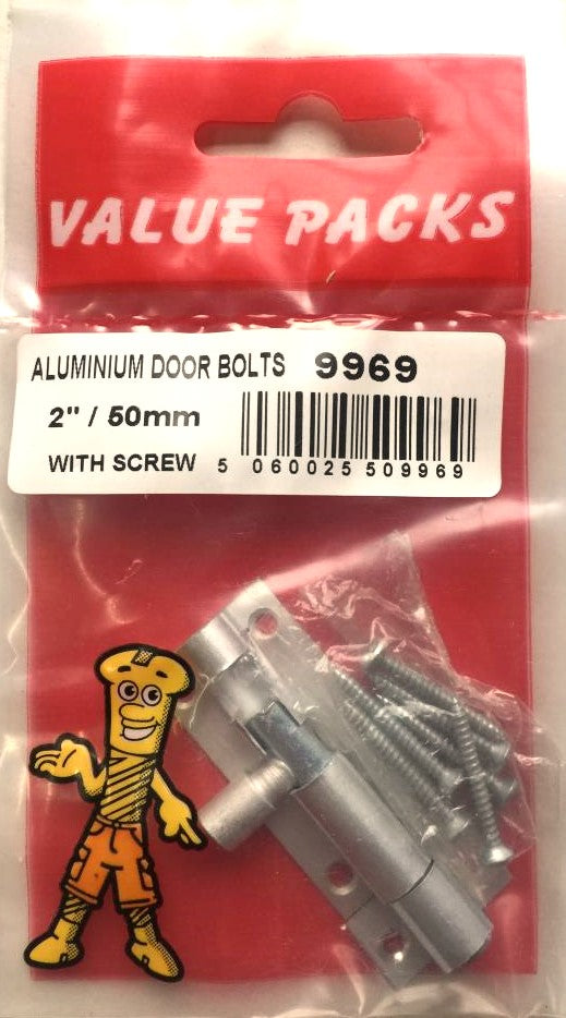 9969 - Verrou de porte en aluminium IDBA2 2 (50mm) - 1/PC