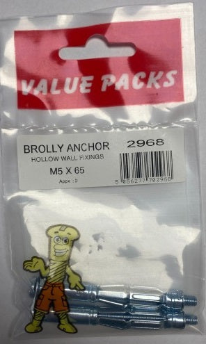 Secure Your Fixings with 5 x 65 Brolly Anchors Large Plasterboard Fixing