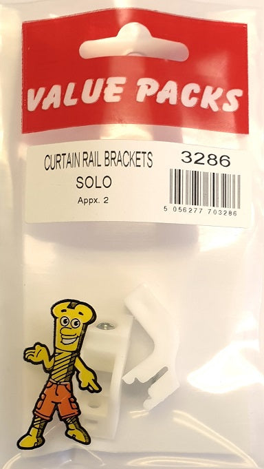 3286 - CRBSOLO Supports de tringle à rideaux Solo (paquet de 2)
