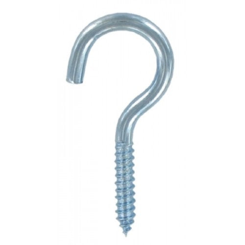 Premium Quality 55mm x 8g Screw Hook Zinc Finish