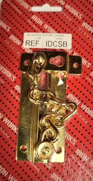 Renforcez la sécurité avec la chaînette de porte laitonné 3 1/2'' IDCSB