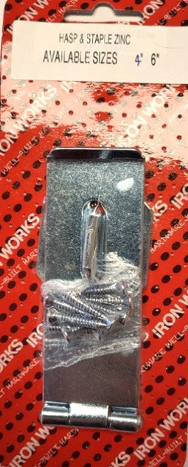 IHS4ZC - Loquet à moraillon 4 po en zinc