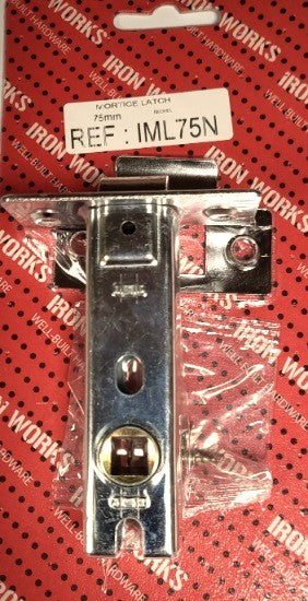 IML75N - Verrous à mortaiser 75 mm NP (fixation traversante)