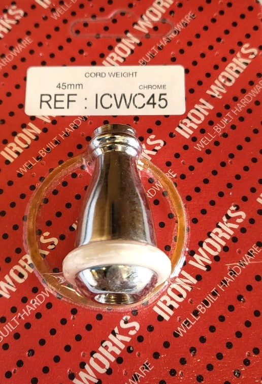 Poids de cordon ICWC45 chromés 45 mm
