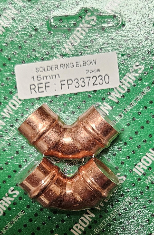 FP337230 - Coude à souder 15 mm, pack de 2