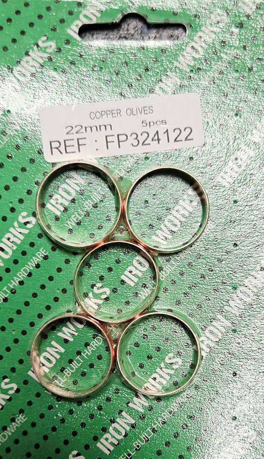 5174 - FP324122 - Olives en cuivre 22 mm Raccords de plomberie de haute qualité