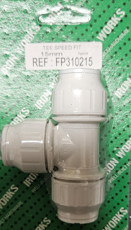 5365 - FP310215 - Raccord de plomberie de haute qualité Speed Fit Té 15 mm