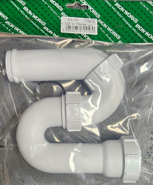 4580 - FP340730 - Siphon en S pivotant 1.1/2 X 75MM