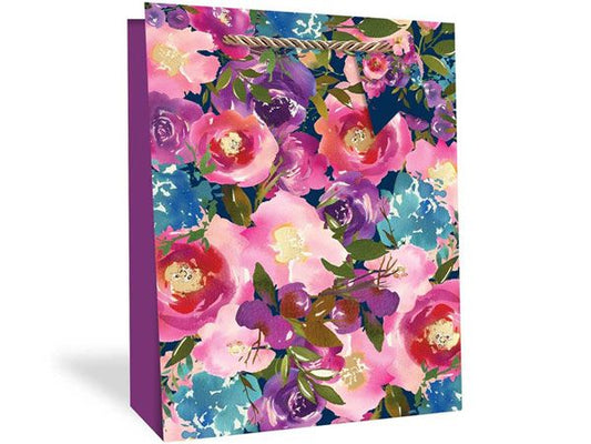 Sac Cadeau - Fleurs - Très Grand